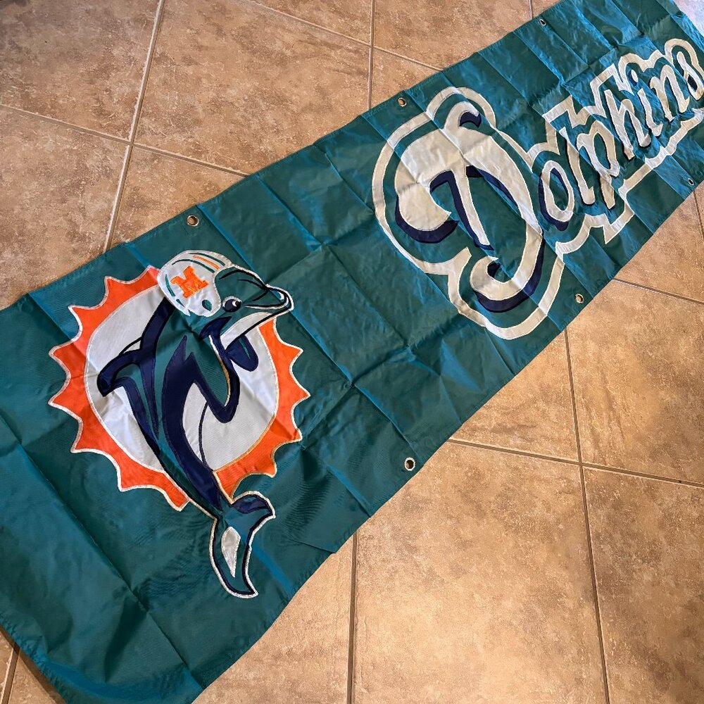 Wincraft Sports NFL Miami Dolphins Helmet Football Logo Striped 36" x 27" Flag